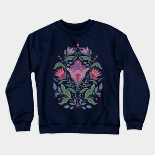 Folk Art Floral Crewneck Sweatshirt